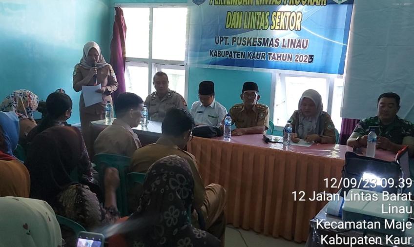 Evaluasi Hasil Program 2023, Polsek Maje Hadiri Rakor Lintas Sektor UPT Puskesmas Maje 