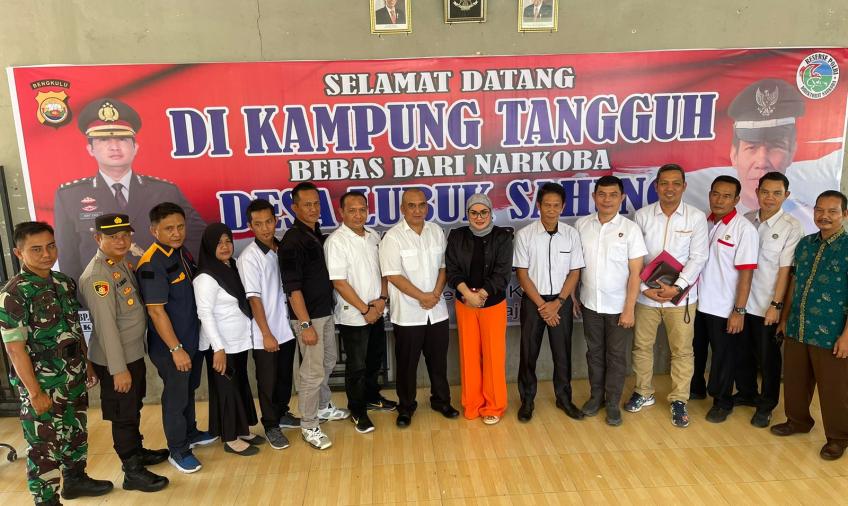 Tim Polda Bengkulu Laksanakan Penilaian Kampung Bebas Narkoba di Seluma