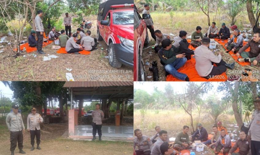 Personel Polsek Kampung Melayu Cek Lokasi Pasca Kebakaran di TWA