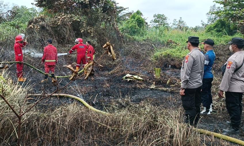 Titik Api Ditemukan di Muara Bangkahulu, Disebabkan Pembakaran Sampah