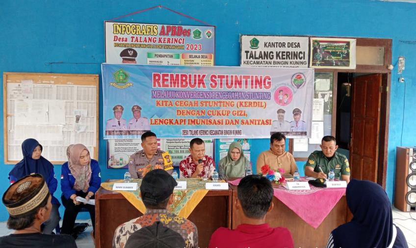 Bhabinkamtibmas Polsek Lebong Selatan Dukung Pencegahan dan Penanganan Stunting