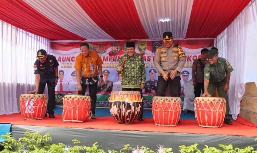 Polres Lebong Launching Kampung Bebas Narkoba