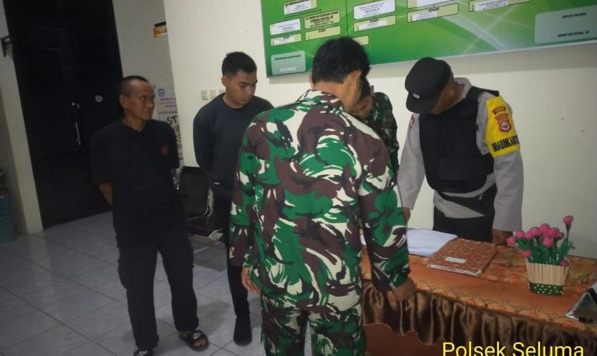 Sinergitas Bersama, Tni - Polri Patroli di Wilayah Hukum Polsek Seluma