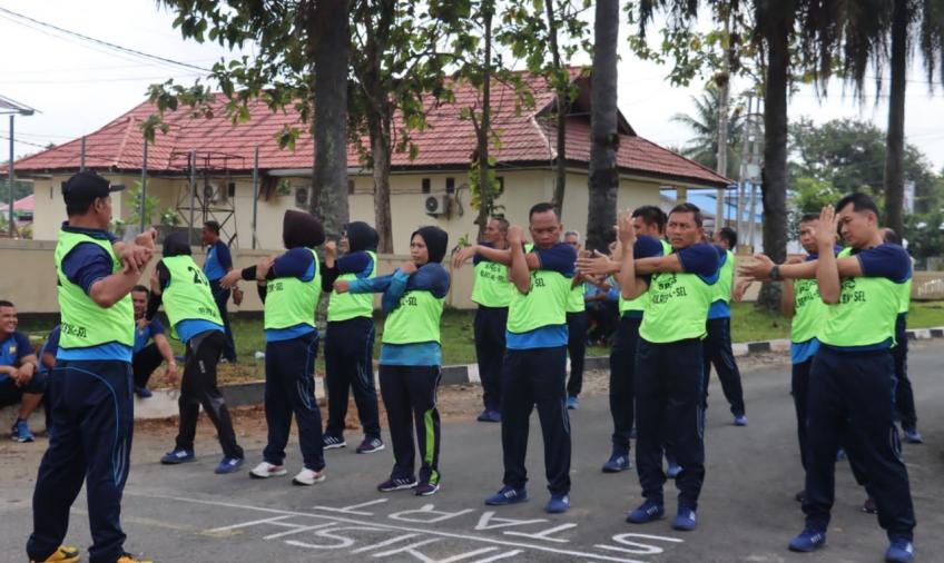Polres Bengkulu Selatan Gelar Tes Kesamaptaan Jasmani Semester II Tahun 2023
