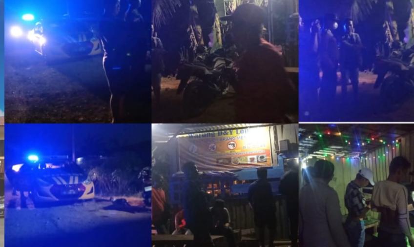 Polsek Kampung Melayu Razia Sajam di Cafe dan Taman Simpang Kandis
