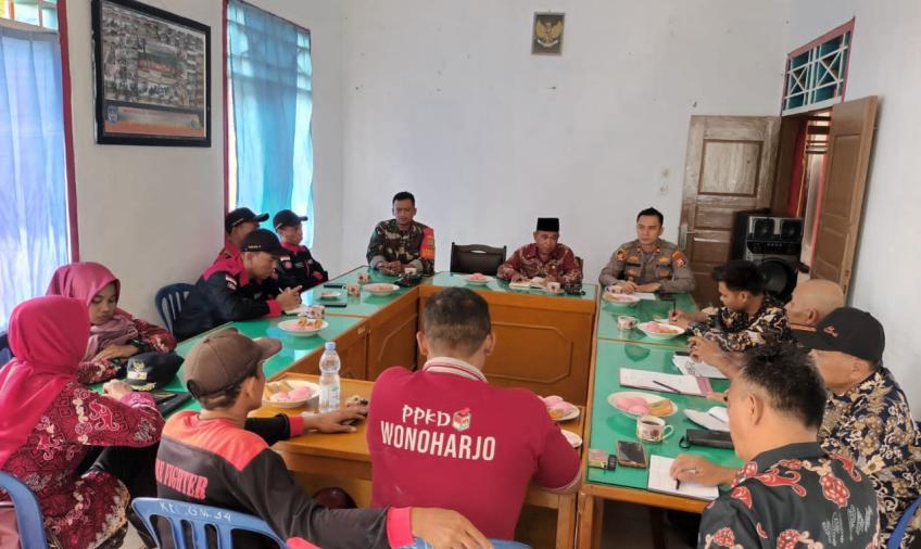 Antisipasi Karhutla, Polsek Giri Mulya Lakukan Rakor Lintas Sektor