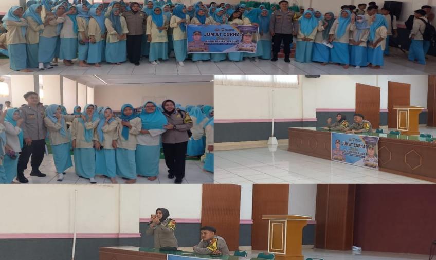 Polsek Ratu Agung Laksanakan Jumat Curhat di SMKS Farmasi