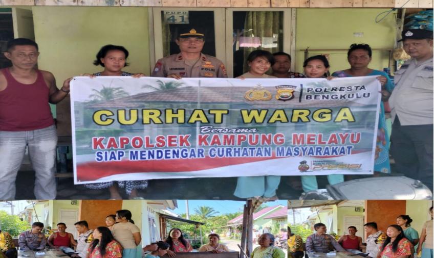 Polsek Kampung Melayu Jumat Curhat di Kelurahan Teluk Sepang