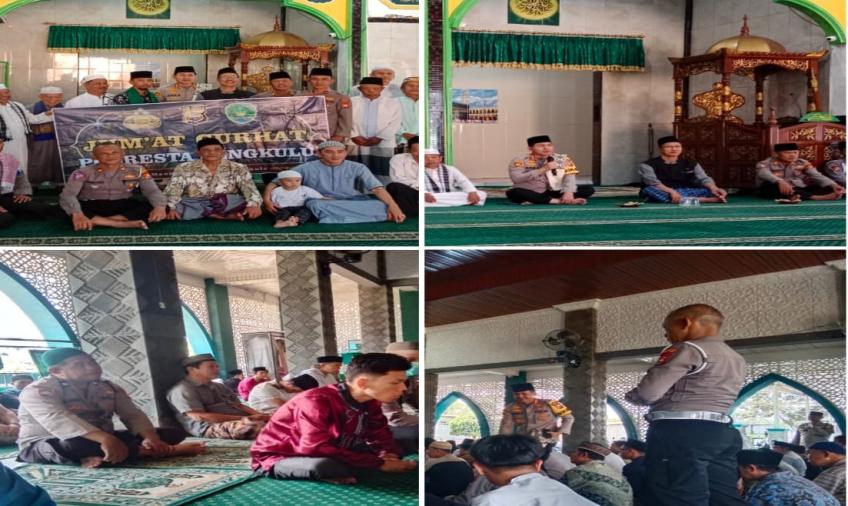 Jumat Curhat, Kapolresta Tampung Keluhan Warga Sukarami