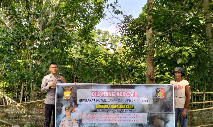 Polsek Padang Guci, Sosialisasi Karutlah dan Hukum di Desa Binaan 