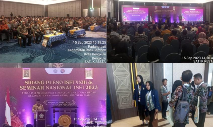 Personel Polresta Bengkulu Laksanakan Pengamanan Sidang Pleno ISEI XXIII dan Seminar Nasional