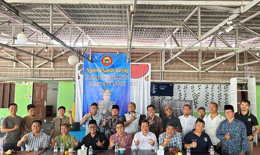 Pindah Tugas, Kasatgaswil Bengkulu Densus 88 Silaturahmi dan Diskusi Bersama Stake Holder dan Mitra