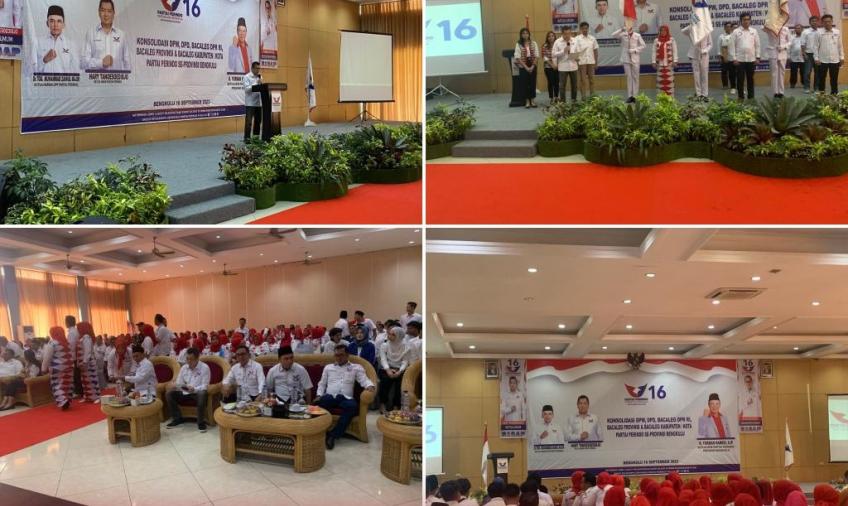 Personel Polresta Bengkulu Laksanakan Pengamanan Kegiatan Partai Perindo