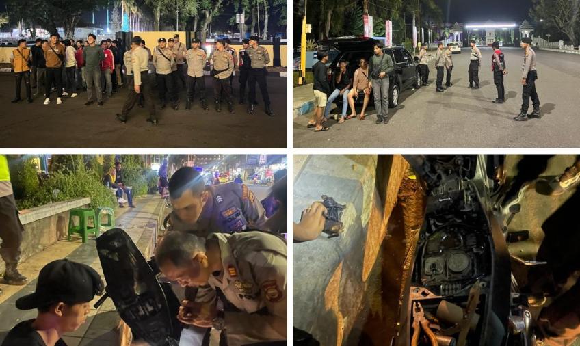 Cegah Gangguan Kamtibmas dan 3C, Polresta Bengkulu Gelar KRYD di Malam Minggu
