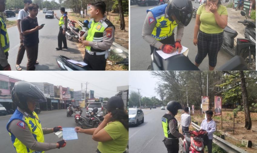 Satlantas Patroli Hunting, Tilang Pengendara Melanggar