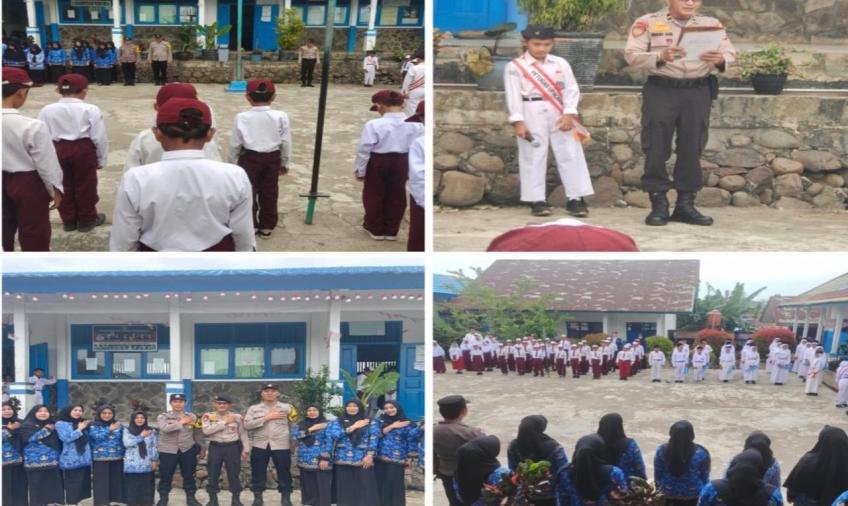 Police Goes To School, Perwira Polsek Ratu Agung Jadi Pembina Upacara Bendera