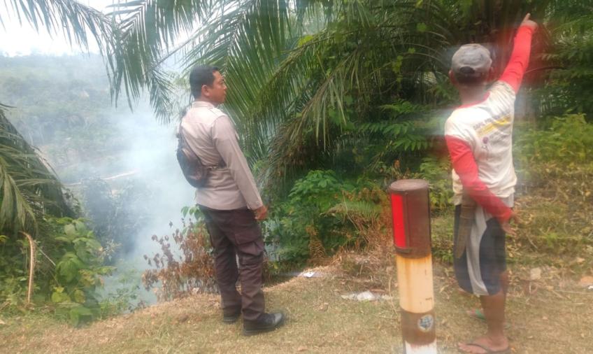 Sambangi Warga Binaan, Bhabinkamtibmas Sampaikan Imbauan Karhutlah 