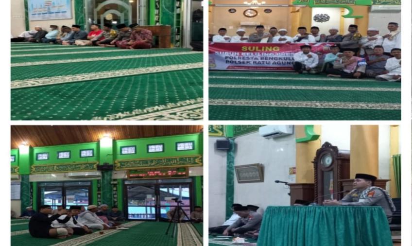 Subuh Keliling Polresta Bengkulu Dilaksanakan di Masjid Al Istiqomah Kebun Tebeng