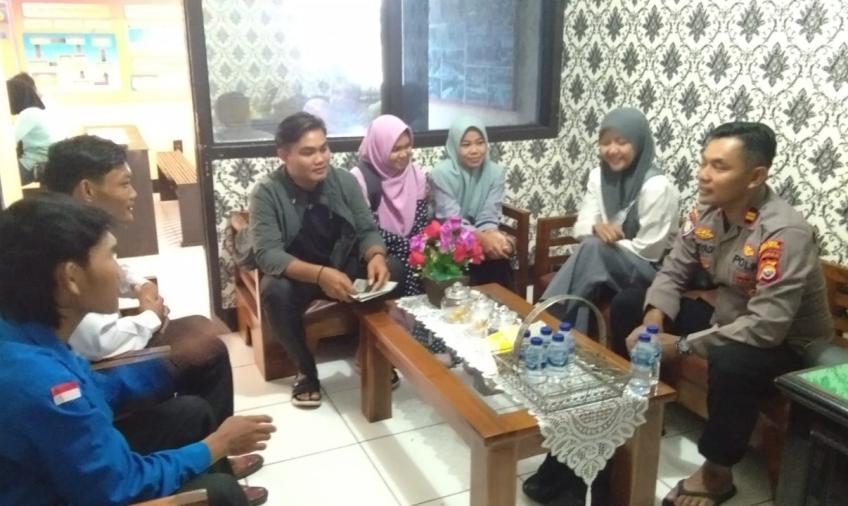 Jalin Kemitraan, Kasat Binmas Polres Bengkulu Selatan Terima Kunjungan Koordinasi PMII Cabang Bengkulu Selatan 