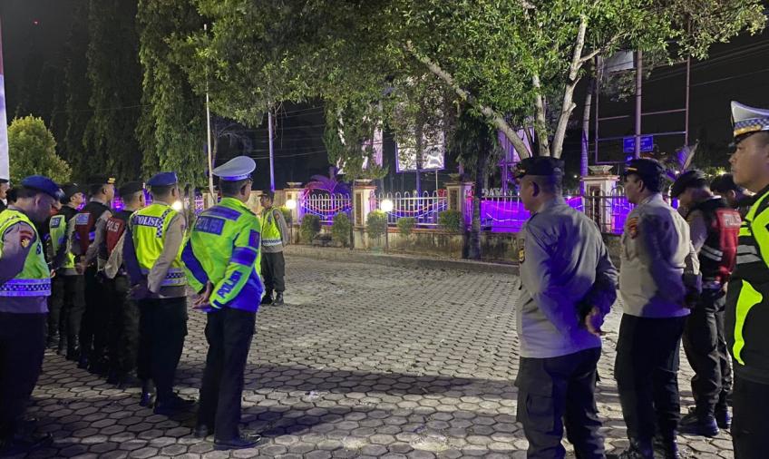 Gelar UKL,  Polres Bengkulu Selatan Jaga  Kondusifitas Kamtibmas di Malam Minggu  
