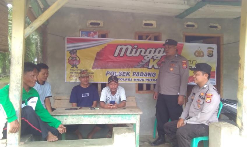 Gali Informasi Kamtibmas dari Masyarakat, Polsek Padang Guci Hulu Gelar Minggu Kasih 
