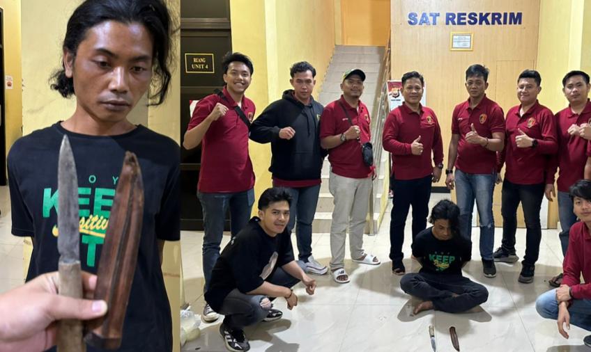 Patroli Mobiling, Polisi Temukan Pria Bersajam  