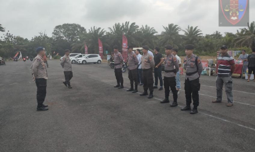 Personel Polres BS Berikan Pengamanan Final Turnamen Sepak Bola Dandim 0408 Cup 