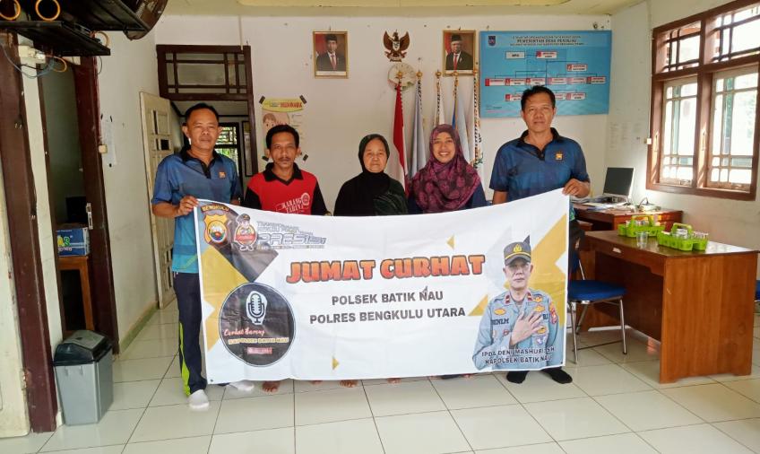 Polsek Batiknau Melaksanakan Jumat Curhat