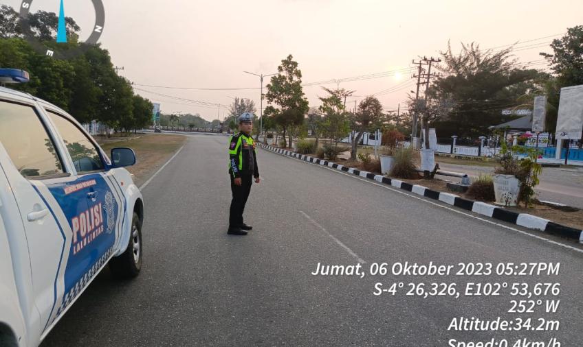 Satlantas Polres BS Patroli Cegah Balap Liar dan Knalpot Brong