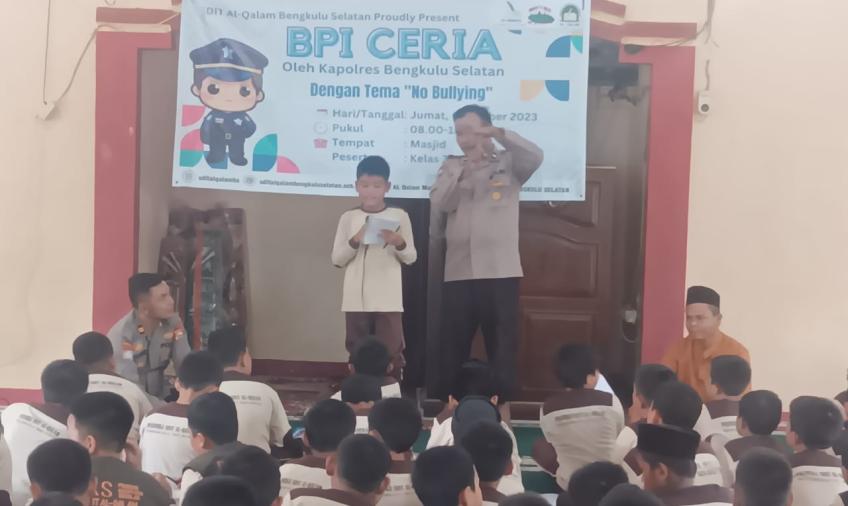 Kasat Binmas Polres BS Kunjungi SDIT Bengkulu Selatan Bullying