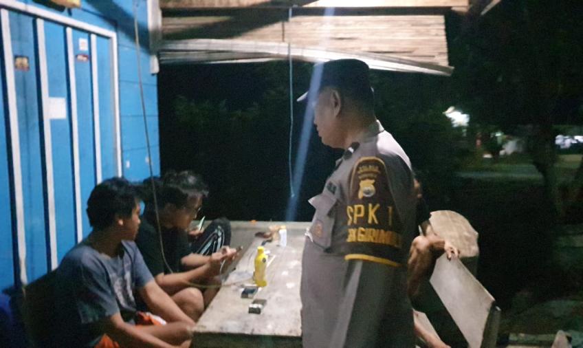 Cegah Tindak Pidana 3C Polsek Giri Mulya Gelar Patroli