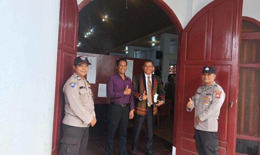 Wujudkan Situasi Aman Dan nyaman Bhabinkamtibmas Pam Gereja