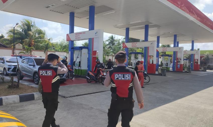Patroli Presisi Sat Samapta Polres BS Sambangi Objek Vital, Antisipasi Gangguan Kamtibmas 