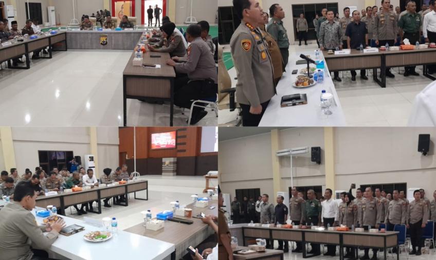 Kapolresta Bengkulu Bersama FKPD Ikuti Rapat Lintas Sektoral Pengamanan Pemilu Tahun  2023-2024