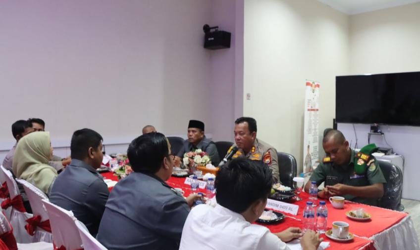 Polres Lebong Rakor Internal Lintas Sektoral Pengamanan Pemilu 2024