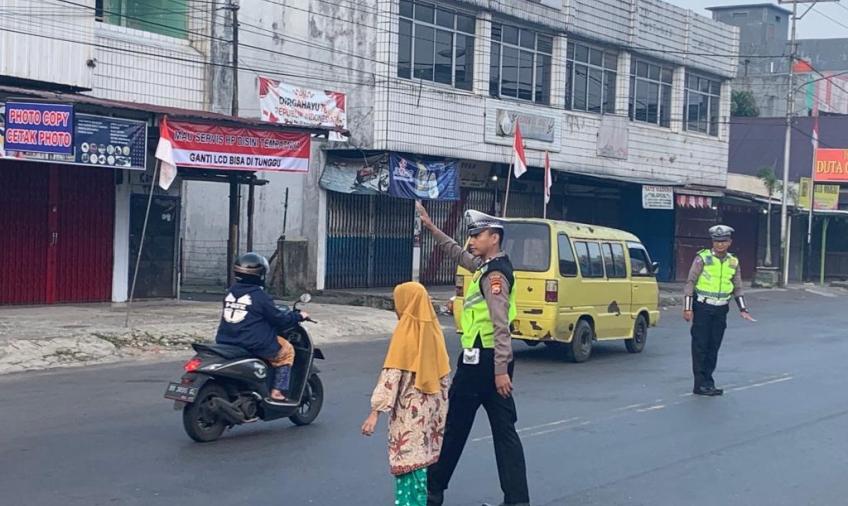 Berikan Pelayanan Prima kepada Masyarakat, Polres Kepahiang Tingkatkan Strong Point di Titik Keramaian