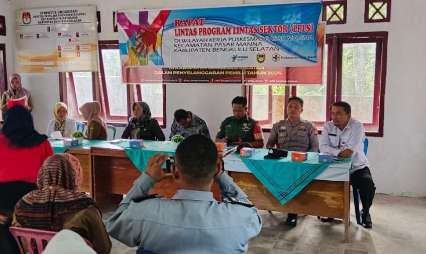 Kanit Binmas Polsek Kota Manna Hadiri Rapat Kerja Mini Lokakarya Lintas Sektoral 