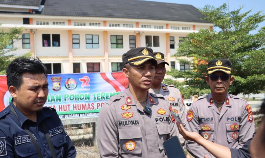 HUT Humas Polri, Polres Lebong Tanam 500 Pohon 