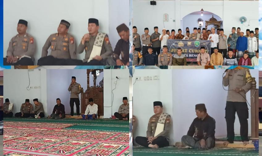 Kapolresta Bengkulu Jumat Curhat di Masjid At Taqwa Kelurahan Bentiring 