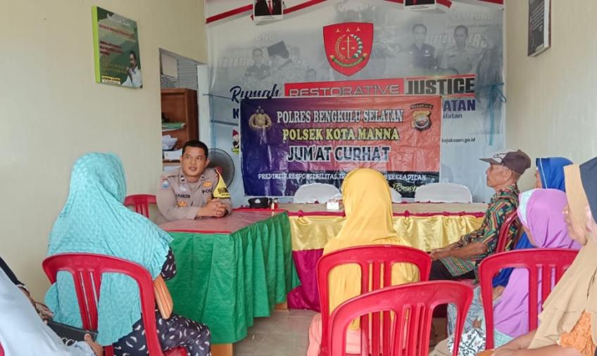 Mendengar Keluhan Warga Binaan Secara Langsung, Polsek Kota Manna Gelar Jumat Curhat di Desa Pagar Dewa 