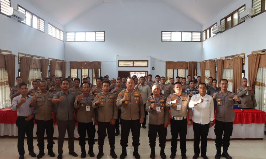Polres Lebong Gelar Pelatihan Praops Mantap Brata Nala 2023