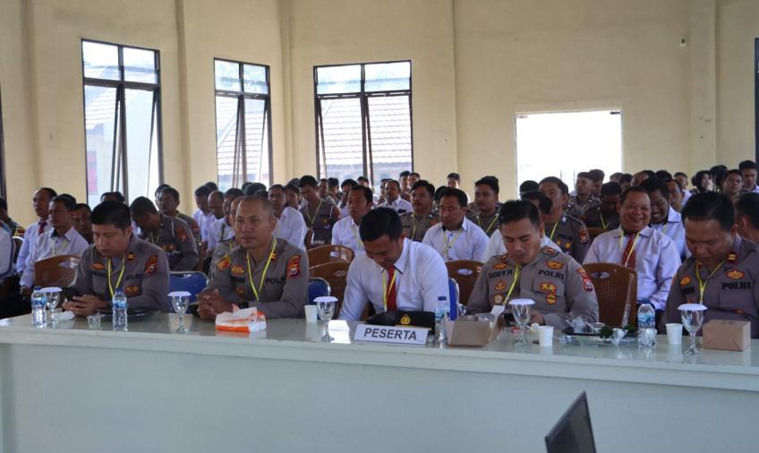 Polres Kepahiang Laksanakan Pelatihan  Pra Operasi Mantap Brata Nala 2023-2024