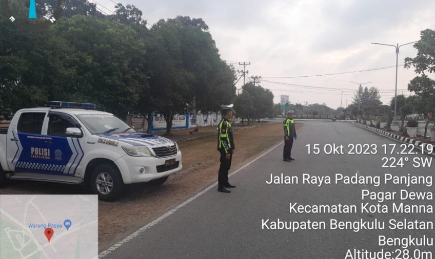 Sat Lantas Polres BS, Gelar Patroli Antasioner Atisipasi 3C dan Balap Liar Minggu Sore