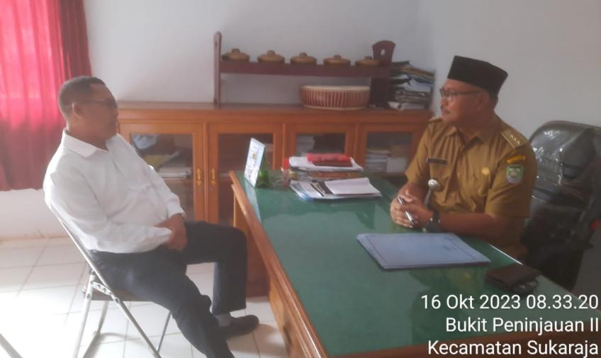 Kanit  Polsek Sukaraja  Silahturahmi dan Perkenalan ke Kelurahan Sukaraja 