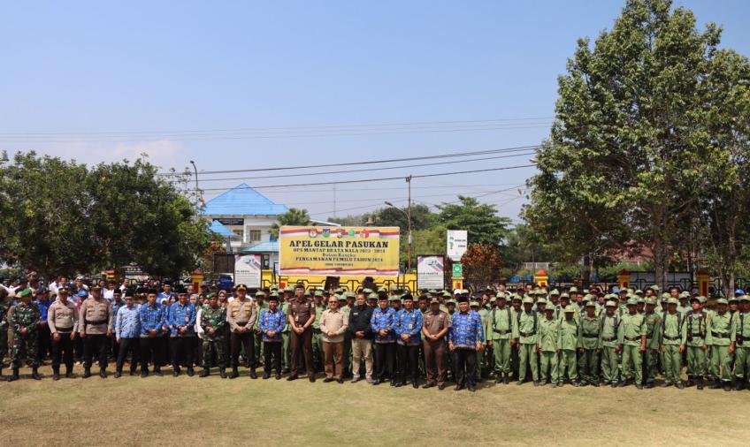 Polres Lebong Apel Gelar Pasukan Operasi Mantap Brata Nala 