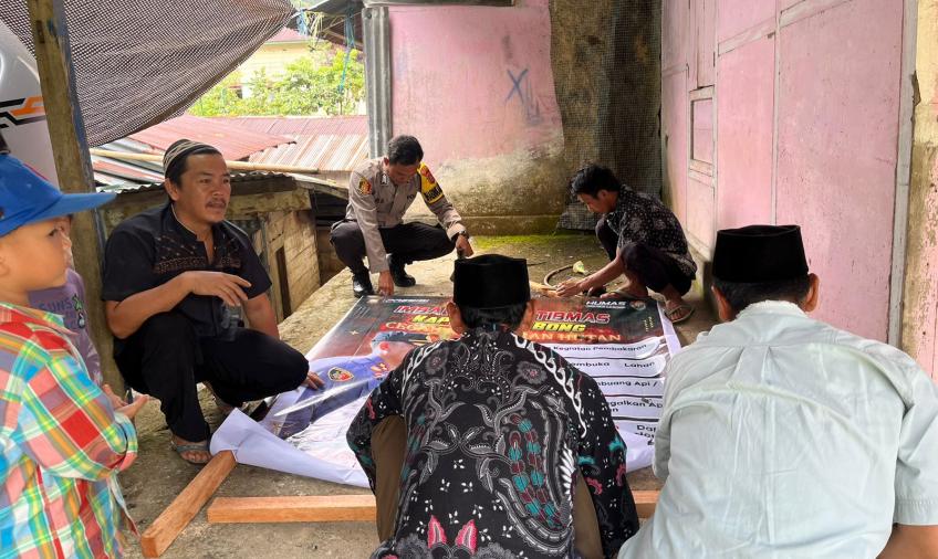 Sambang, Bhabinkamtibmas Polsek Lebong Utara Sampaikan Imbauan Kamtibmas