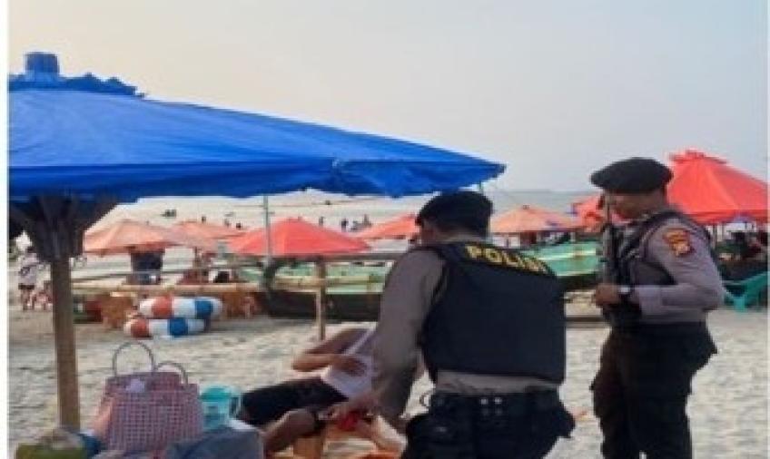 Patroli Presisi,  Sat Samapta Polresta Bengkulu Cegah dan Antisipasi Gangguan Kamtibmas di Area Obyek Wisata 