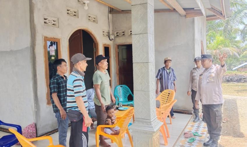 Cegah Kebakaran Hutan dan Lahan,  Sat Binmas Aktif Sampaikan Imbauan 