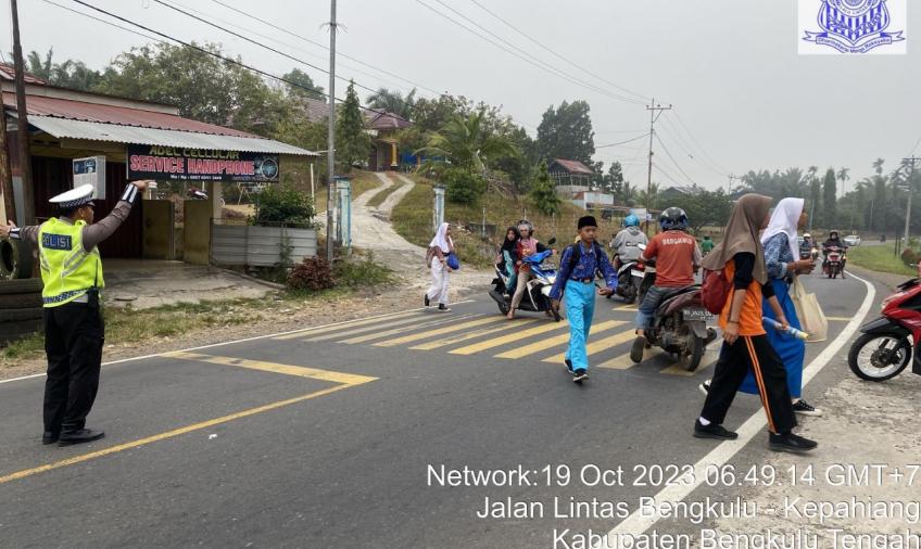 Ciptakan Kamseltibcar Lantas Aman, Polres Benteng Gelar Strong Point
