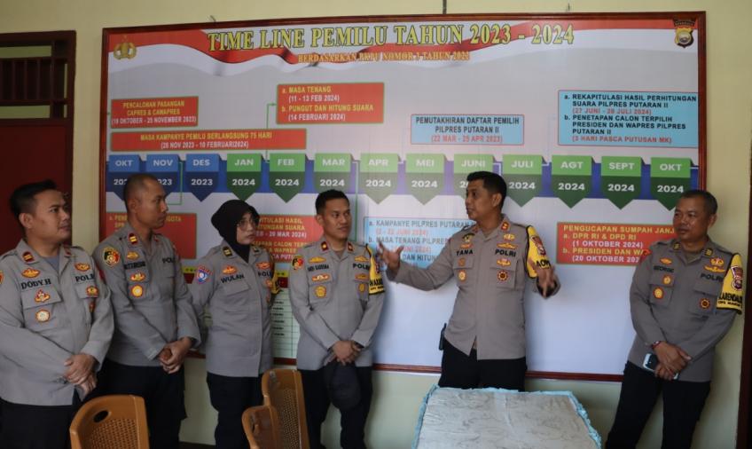 Kaopsres Mantap Brata Nala Polres Kepahiang Laksanakan Pengecekan Posko